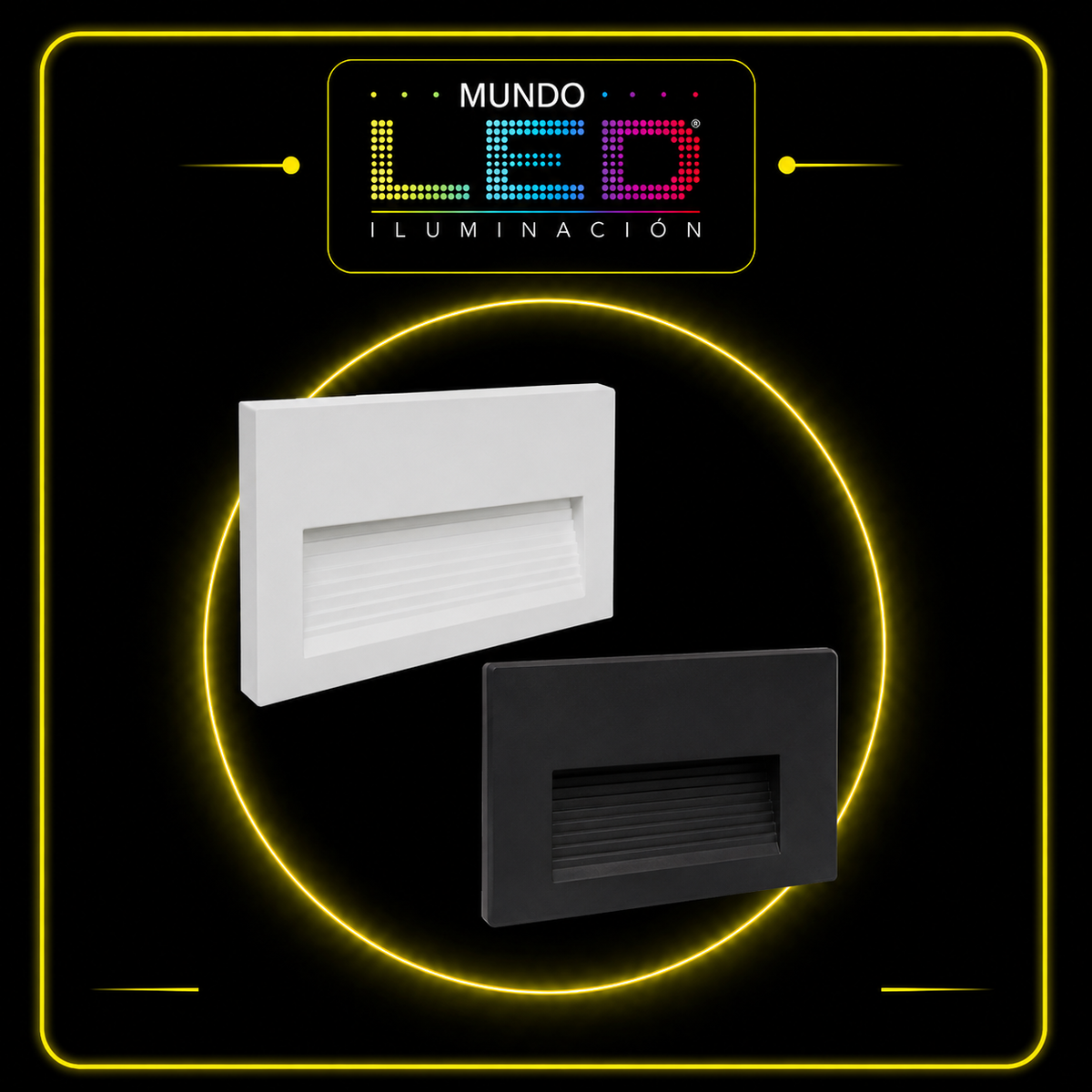 LUMINARIA GUÍA LED RECTANGULAR 2W 3000K IP65