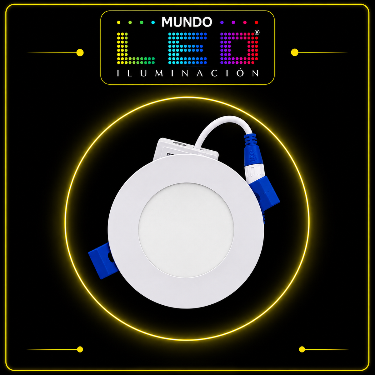 BALA LED INCRUSTAR 3W PANEL REDONDO 6500K