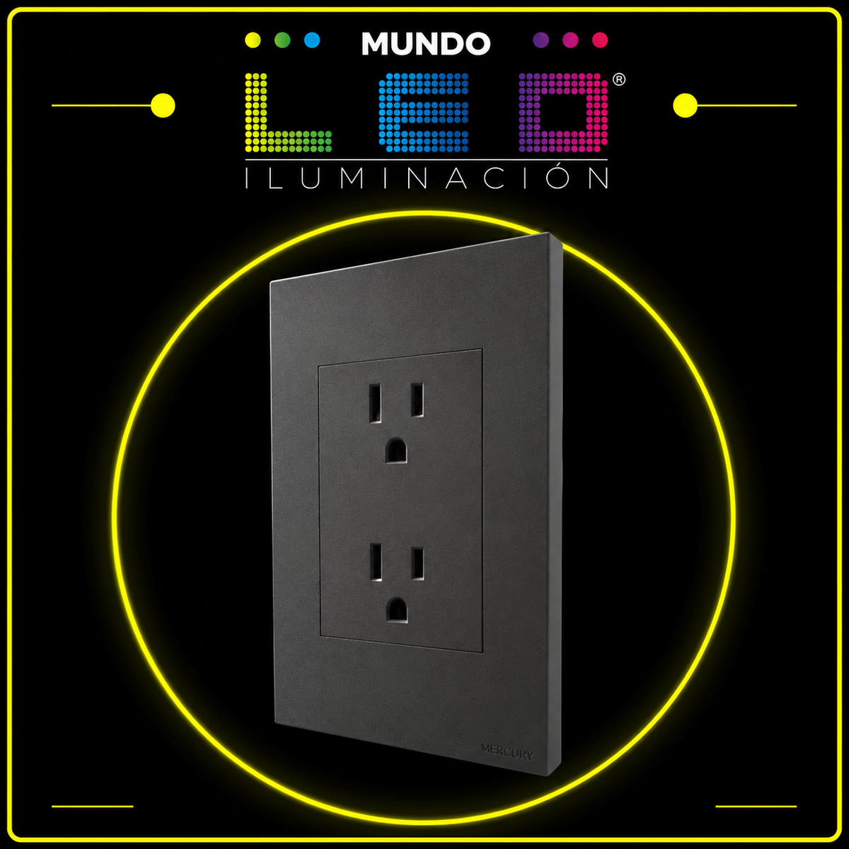 TOMA DOBLE NEGRO REF ETI103