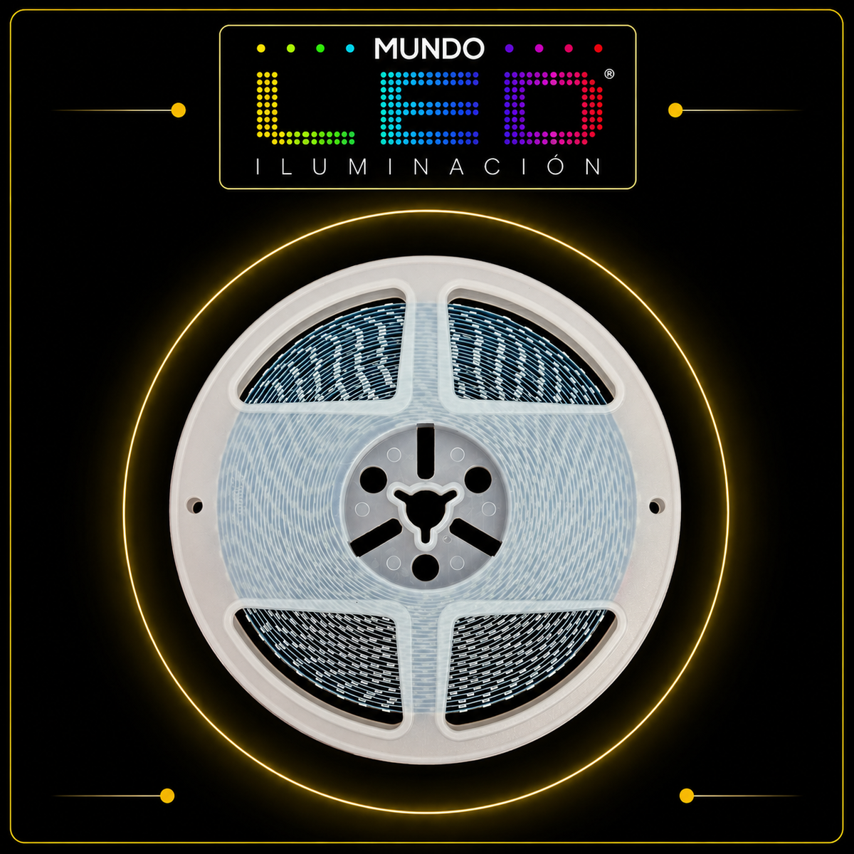 CINTA LED 2835 110V 240 BOMBILLOS DOBLE CARRIL 3000K IP20 X 10 MTS