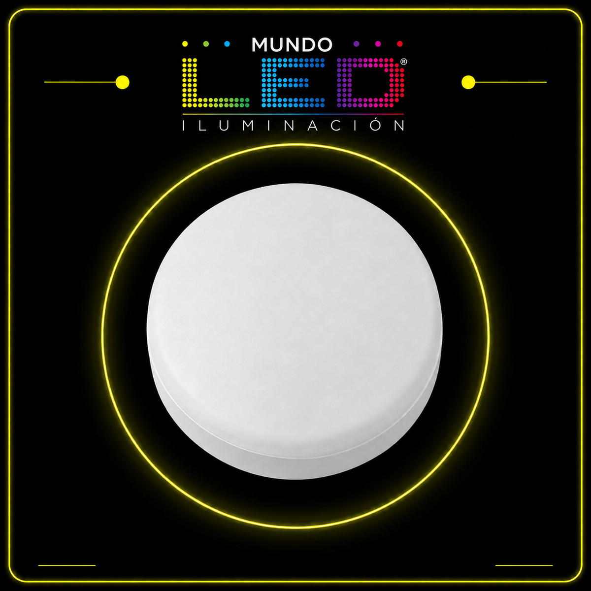 BALA LED 18W PANEL REDONDO SOBREPONER TRICOLOR FRAMELESS CHASIS NEGRO