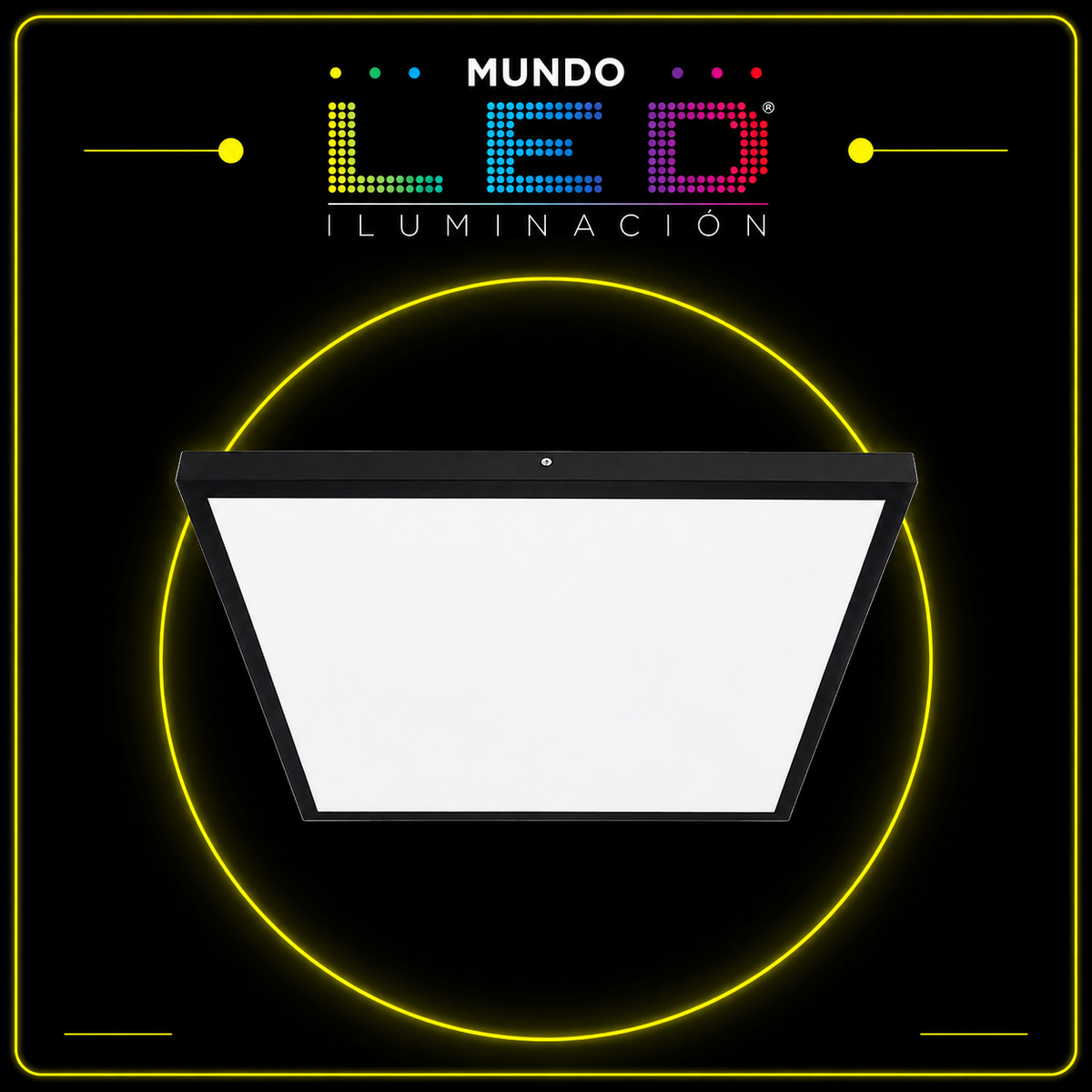 PANEL LED 60X60 48W 6500K S/PONER BORDE NEGRO ALTO POLICARBONATO BACK PLSC-48W
