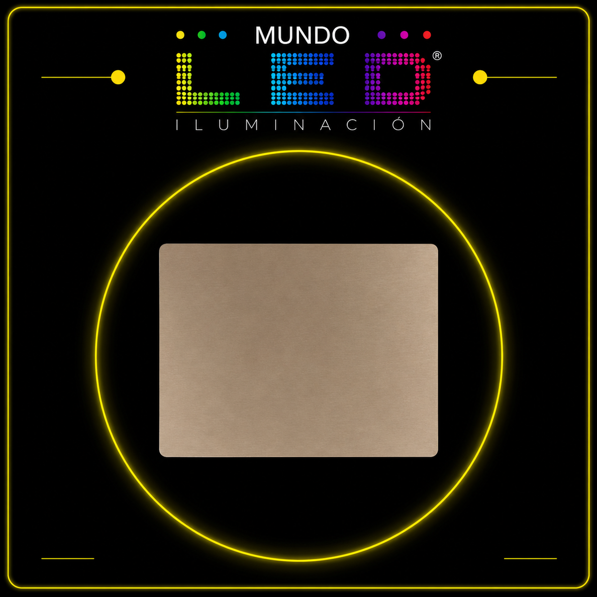INTERRUPTOR SENCILLO CONMUTABLE DORADO