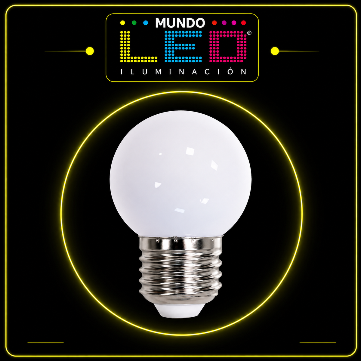 BOMBILLO LED 1W E27 PING PONG BLANCO