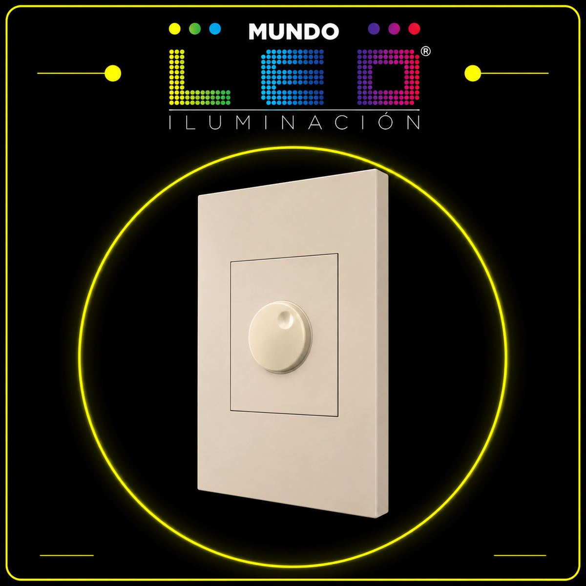 DIMMER SENCILLO DORADO REF ETI135