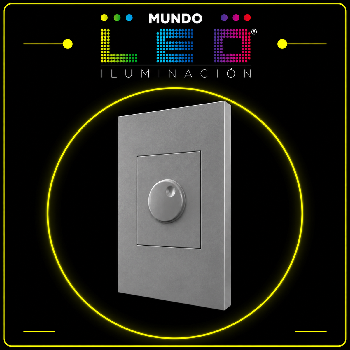 DIMMER SENCILLO PLATEADO REF ETI122
