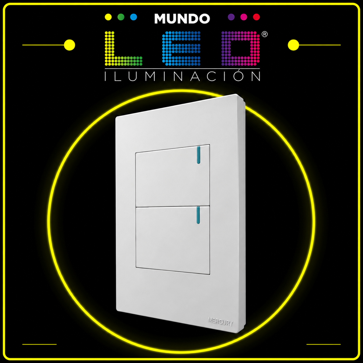 INTERRUPTOR DOBLE CONMUTABLE BLANCO REF ETI88