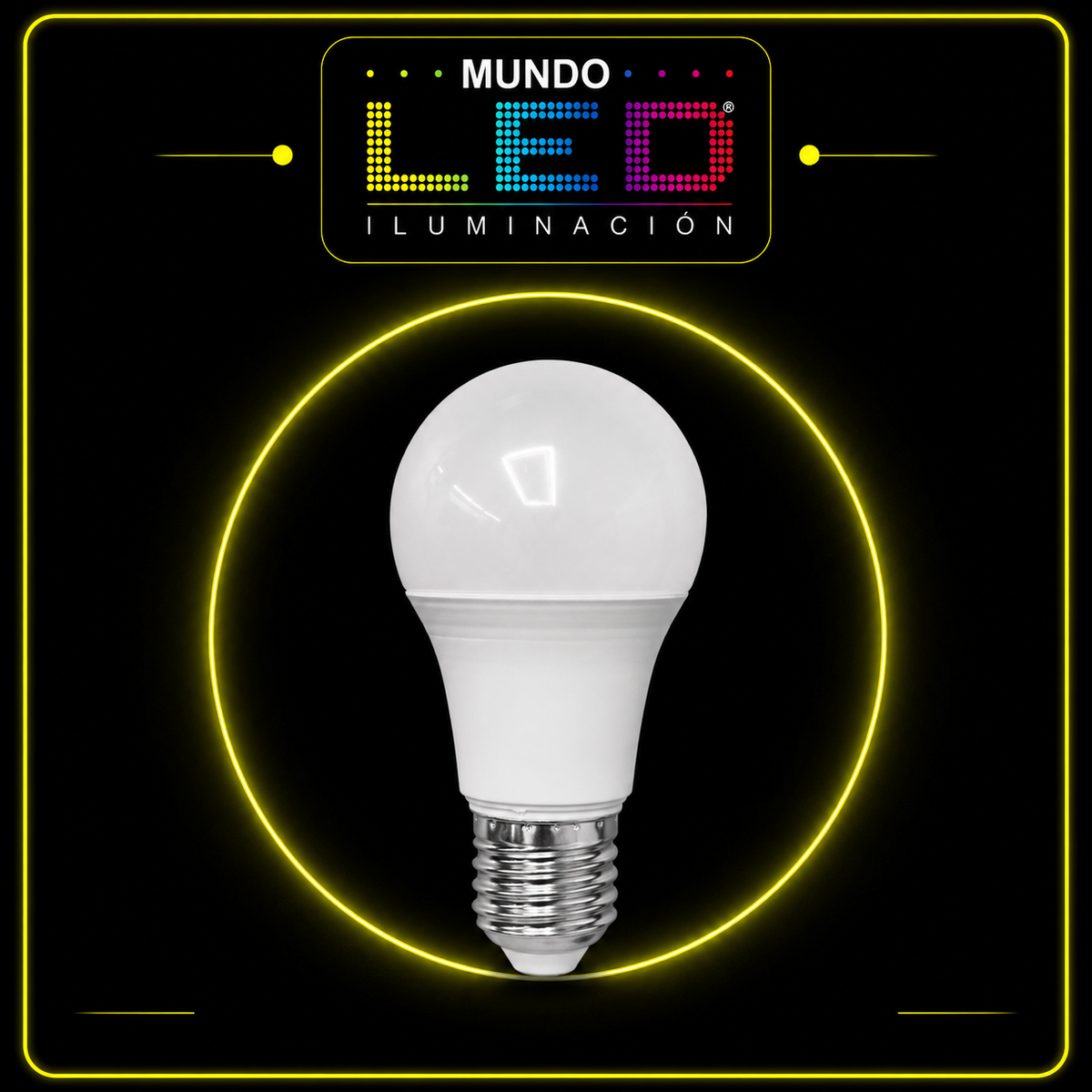 BOMBILLO LED C/SENSOR 9W E27 PING PONG 6500K