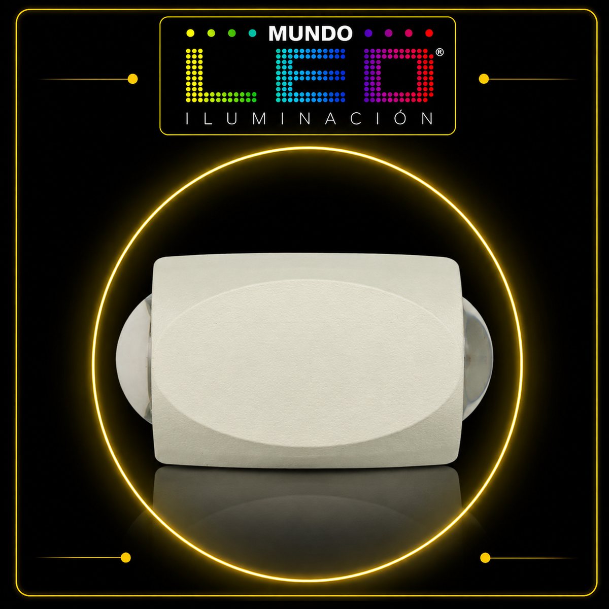 APLIQUE PARED LED 2W BLANCO 3000K S/PONER RECTANGULAR IP54 REF LAL95002AW