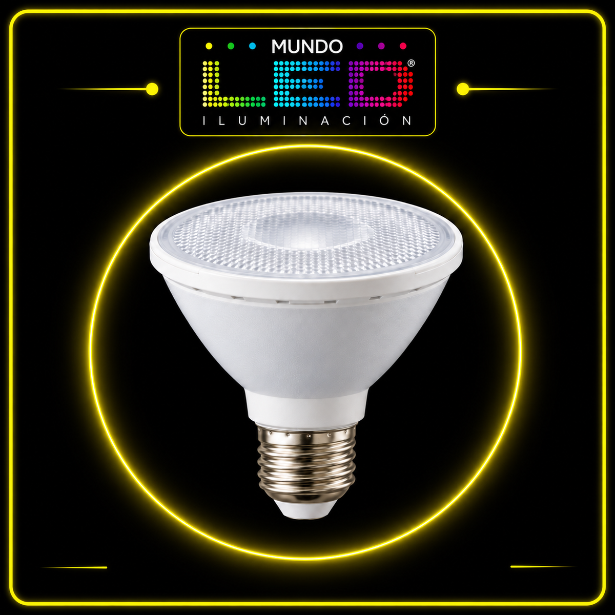BOMBILLO LED 11W PAR30 6500K IP20 CUELLO CORTO (8.5W) - Mundo LED