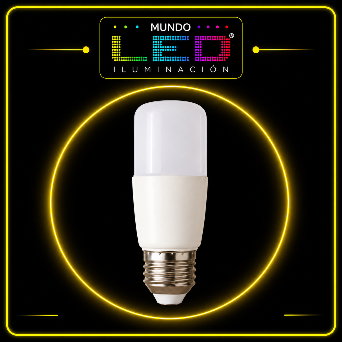 BOMBILLO LED 15W E27 TIPO TORPEDO 6500K - Mundo LED