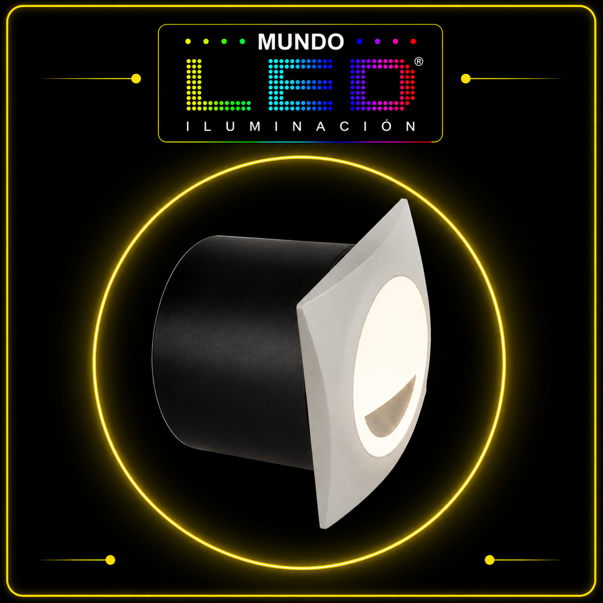 APLIQUE GUIA LED 3W 3000K CUADRADO IP20 REF OJL40103AW