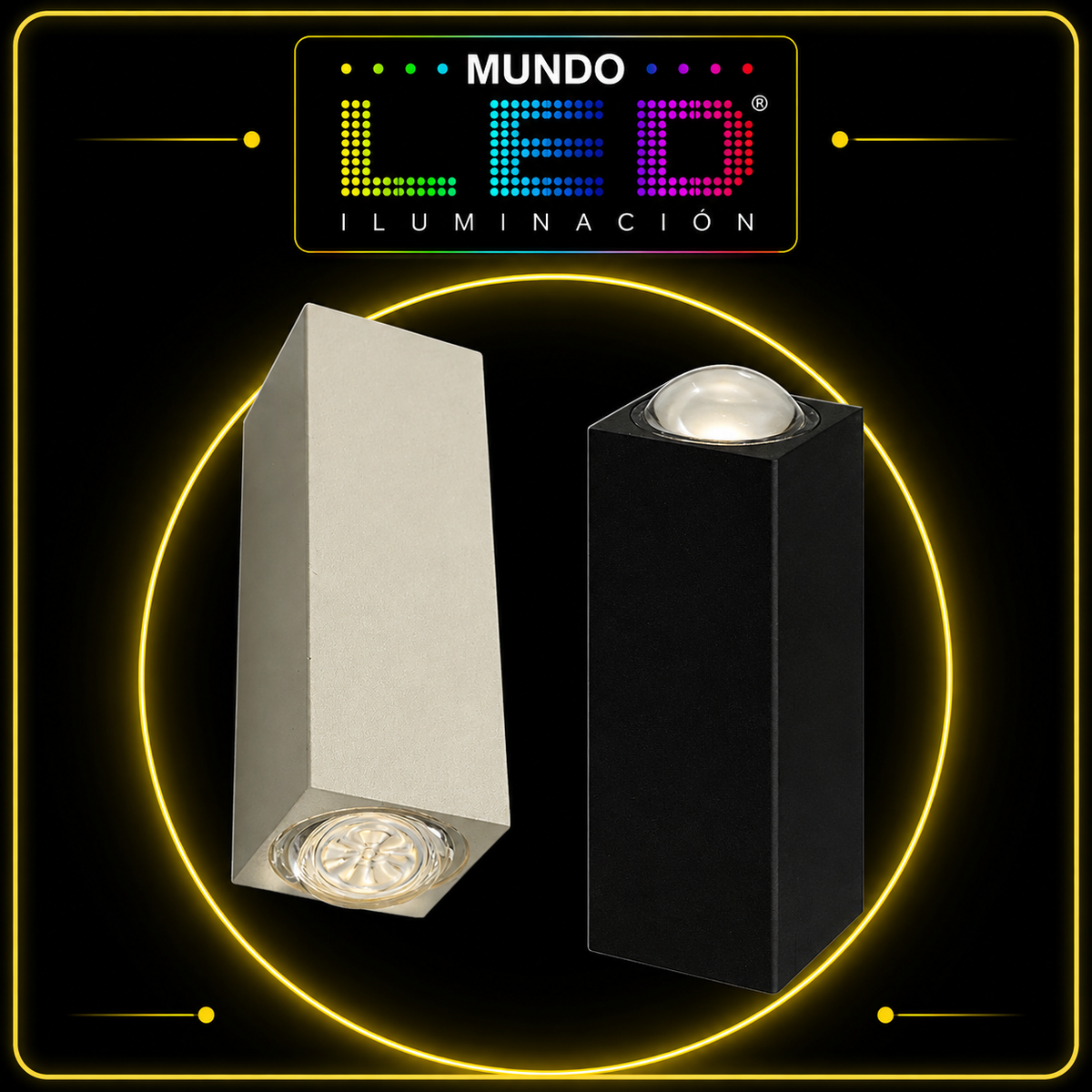 APLIQUE PARED LED 2W BLANCO 3000K S/PONER RECTANGULAR IP54 REF LAL20302AW y LAL20302AN