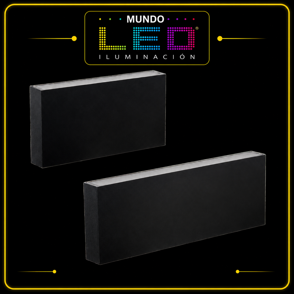 APLIQUE GUIA SOBREPONER LED 8W NEGRO 3000K IP65 REF LAL75708AN
