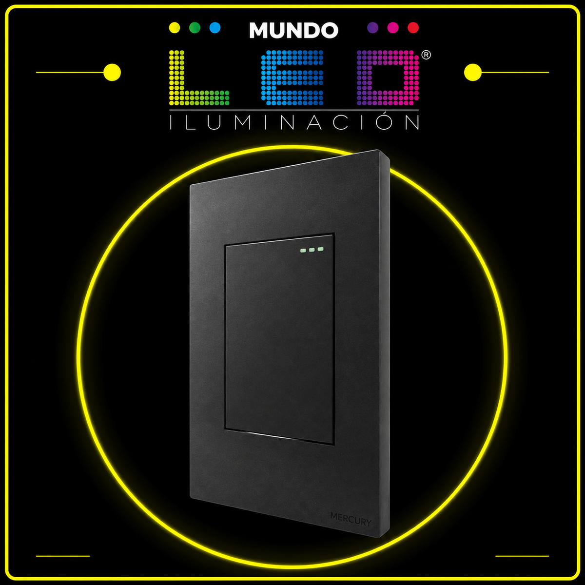 INTERRUPTOR SENCILLO CONMUTABLE NEGRO REF ETI100