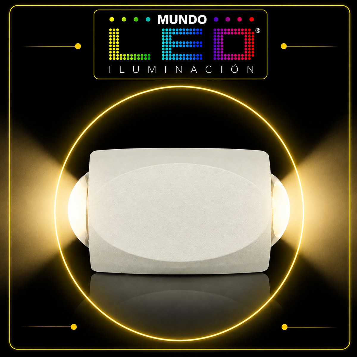 APLIQUE PARED LED 2W BLANCO 3000K S/PONER RECTANGULAR IP54 REF LAL95002AW