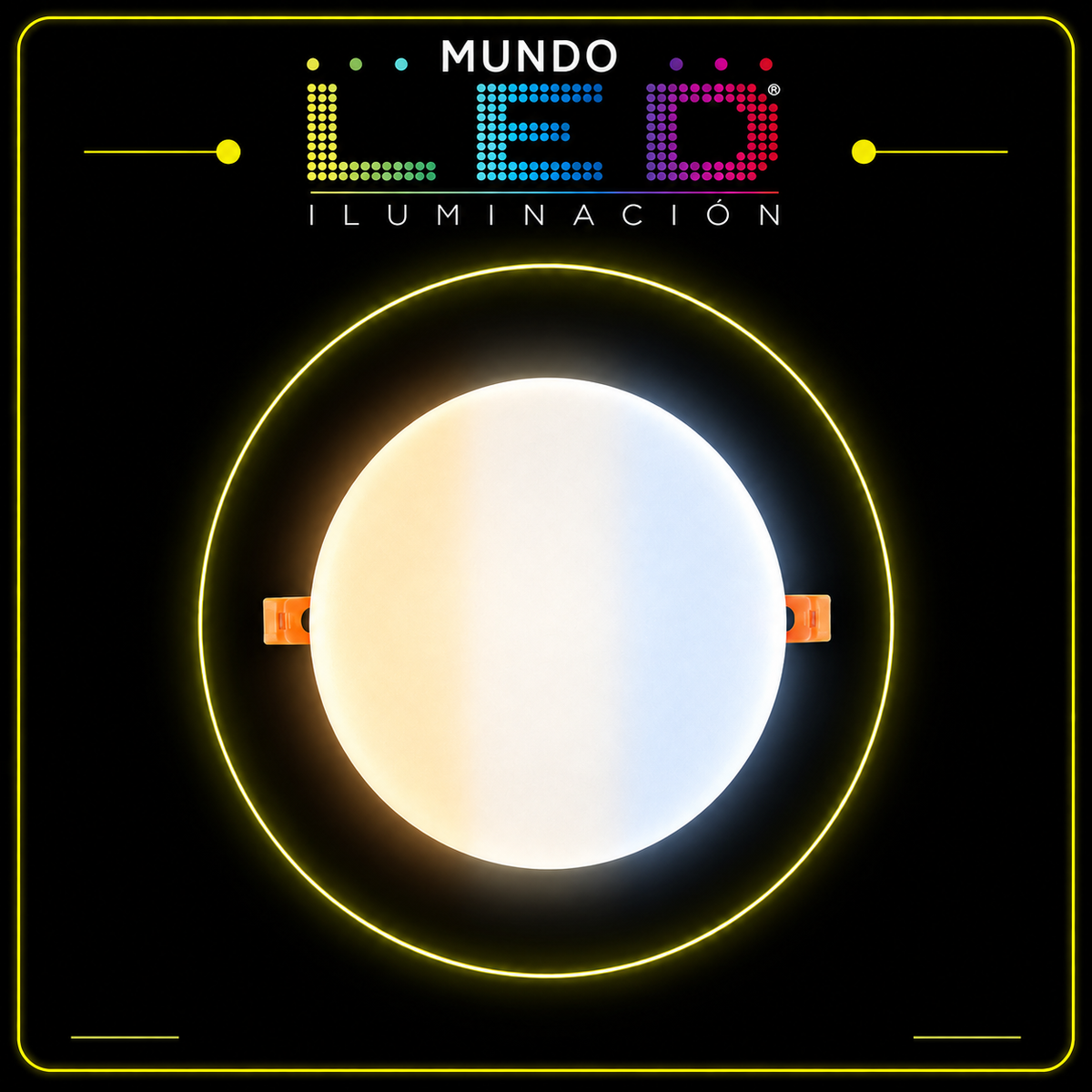 BALA LED 36W PANEL REDONDO INCRUSTAR TRICOLOR FRAMELESS