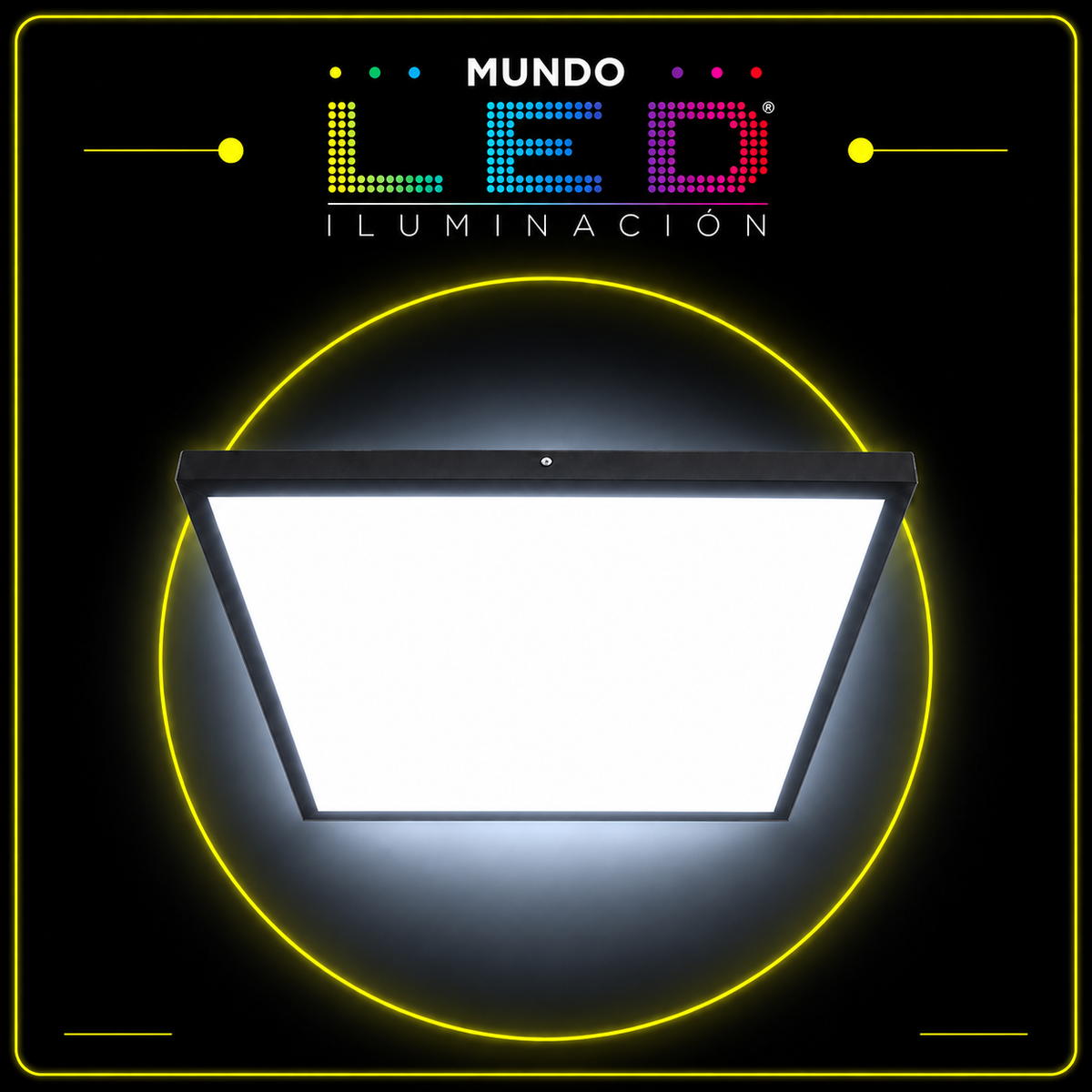 PANEL LED 60X60 48W 6500K S/PONER BORDE NEGRO ALTO POLICARBONATO BACK PLSC-48W