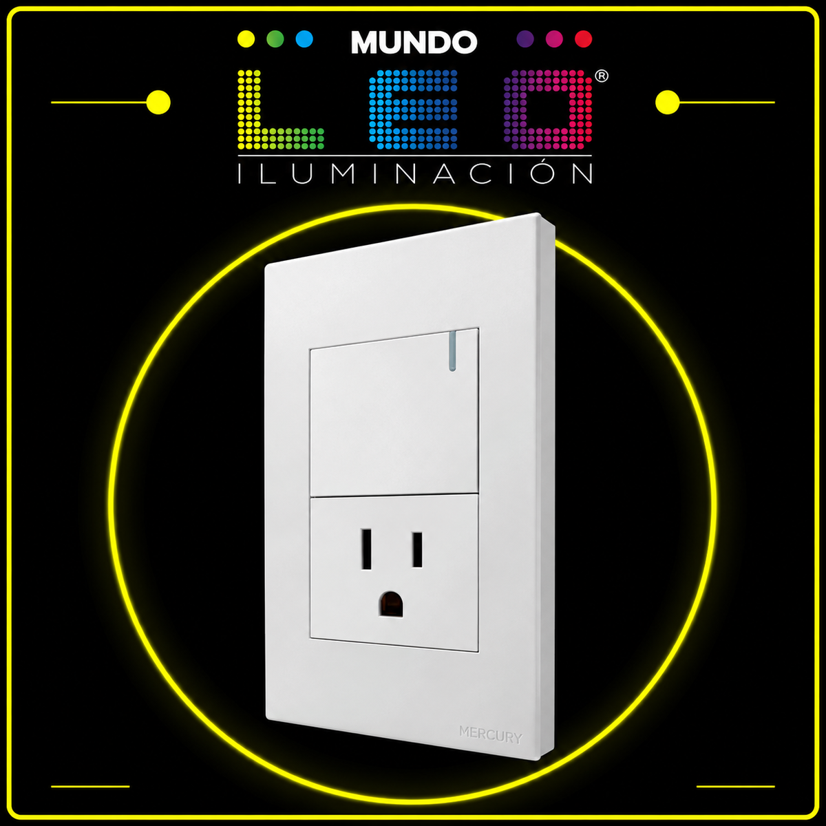 INTERRUPTOR MAS TOMA BLANCO REF ETI91