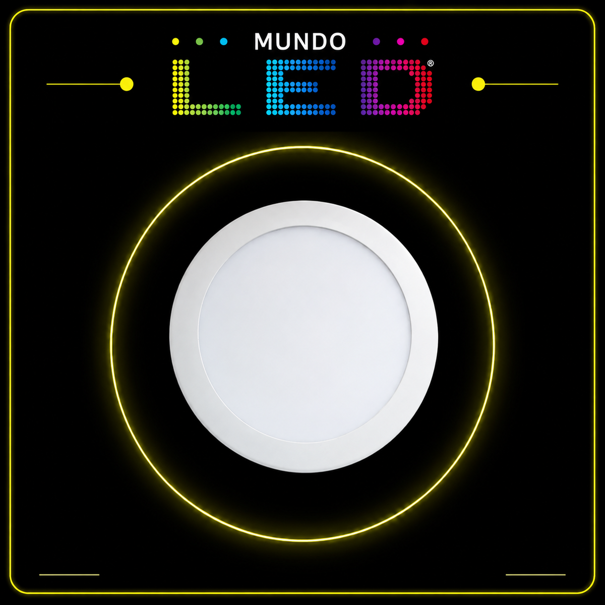 BALA LED 6W PANEL REDONDO SOBREPONER 6500K